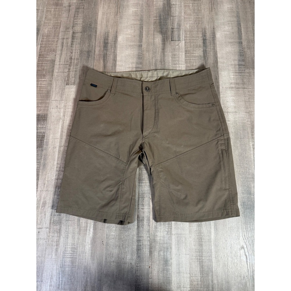 Kuhl Silencer Kargo Shorts Mens 36 Brown Ripstop Hiking Outdoor Cargo Tech Short